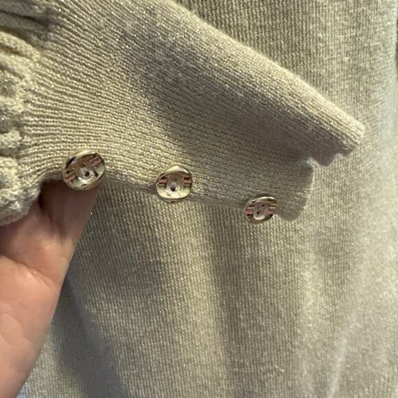 Nanette Gold Mock Turtleneck Sweater Small - Picture 3 of 8